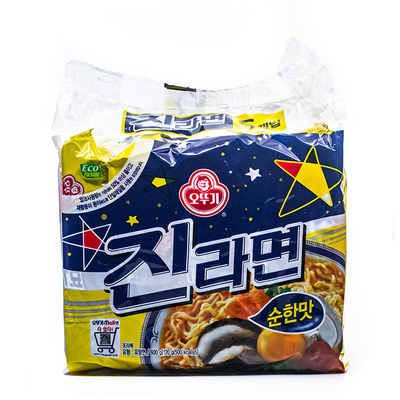 韩国不倒翁原味真拉面5连包