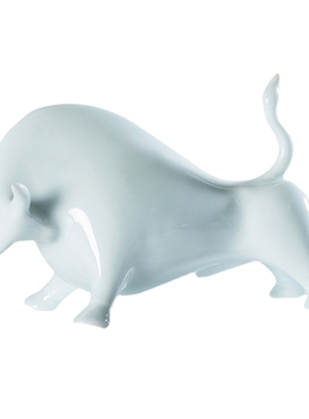 龙泉青瓷酒柜饰品自带高端生肖牛