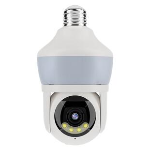 无线WiFi摄像头家用室内门口监控器360全景手机远程灯头式摄影头