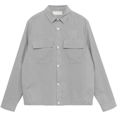 ehe男装夏季条纹宽松休闲茄克