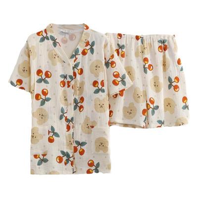 观昵大码孕妇哺乳吸汗短袖短裤夏