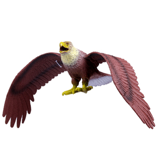 仿真老鹰模型软塑胶大飞鸟动物儿童玩具阳台吓鸟装饰道具猛禽挂饰
