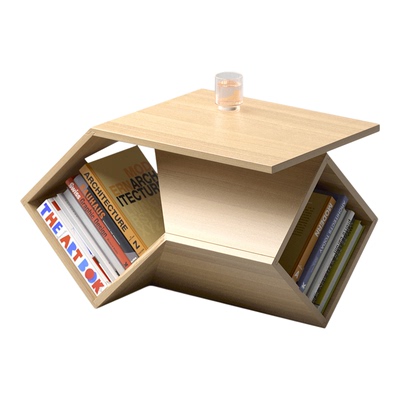 实木茶几客厅原木储物置物架