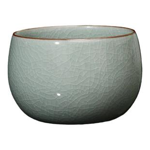 廷怀窑 李廷怀汝窑支钉烧茶杯 陶瓷品茗杯主人杯单杯汝州汝瓷开片