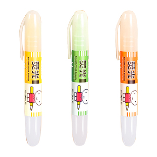 晨光荧光笔米菲水果香味大容量学生手帐专用彩色划重点荧光标记笔