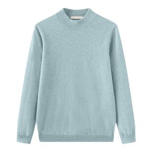 SPRING BAMBOO/春竹秋冬新款百搭打底针织毛衣山羊绒半高领羊绒衫