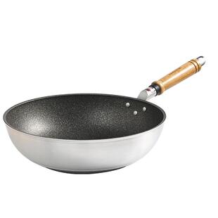 【自营】日本进口北陆铝麦饭石不粘锅平底煎锅电磁炉炒锅平底锅