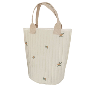 韩婴儿推车收纳挂包奶瓶包外出绗缝刺绣妈咪包儿童手提水桶便当包