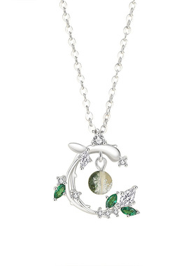 森系微镶锁骨链925纯银925纯银