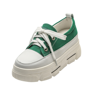 小码帆布鞋女313233内增高小个子春秋款小码34码33单鞋糕鞋女厚底