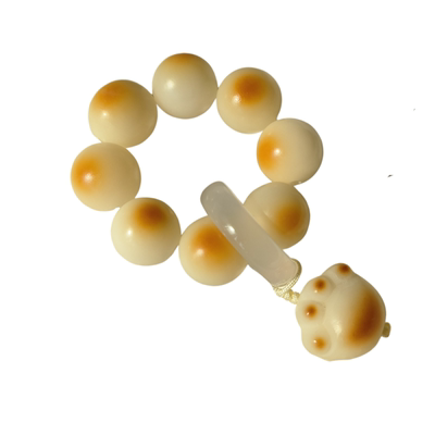 熊酱菩提8颗可爱炭烤菩提手工