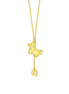 JILIFANG新中式小马新年礼物项链