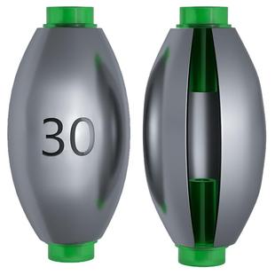 日式开口铅坠橄榄筏钓跑铅通心坠套装远投路亚空心铅塑芯钓鱼大全