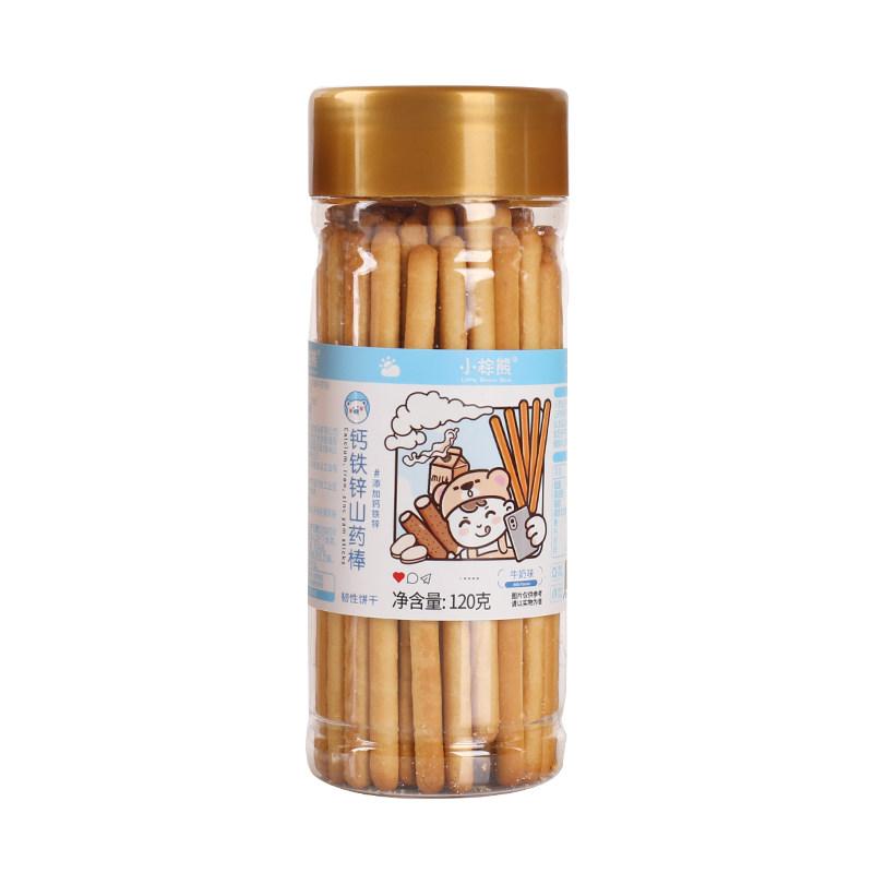 小棕熊山药棒120g宝宝棒棒饼干零食手指饼干炭烧棒零食岁宝宝零食