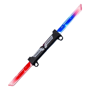 对插双刀流发光双刃伸缩光剑玩具新款男孩玩具刀剑死传武士二合一