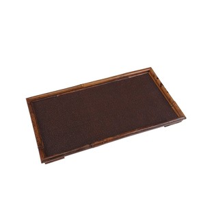 手工竹编云妃茶台泡台干泡盘藤编茶盘收纳盘托盘竹器竹制品梅鹿竹