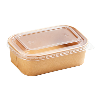 牛皮纸一次性打包盒食品级可微波