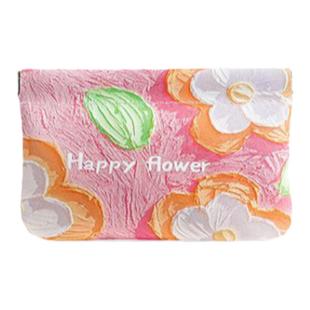 自动闭合数据线油画口红收纳袋补妆品收纳包高档防水便携式化妆包