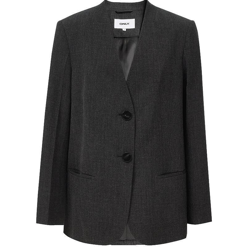 ONLY简约V领长袖正肩西服外套