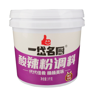 一岱名厨酸辣粉调料3kg重庆小面麻辣香锅炒龙虾巴渝烤鱼酱商用