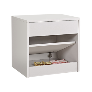 暗格床头柜夹层隐藏式多功能简约风家用卧室小型小众设计感储物柜