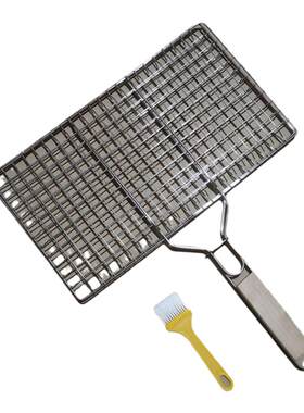 不锈钢烤鱼夹烧烤网烧烤夹