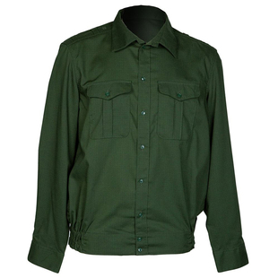 冷战直采俄罗斯原品 俄军迷公发陆军勤务衬衫 绿色夹克式长袖衬衣