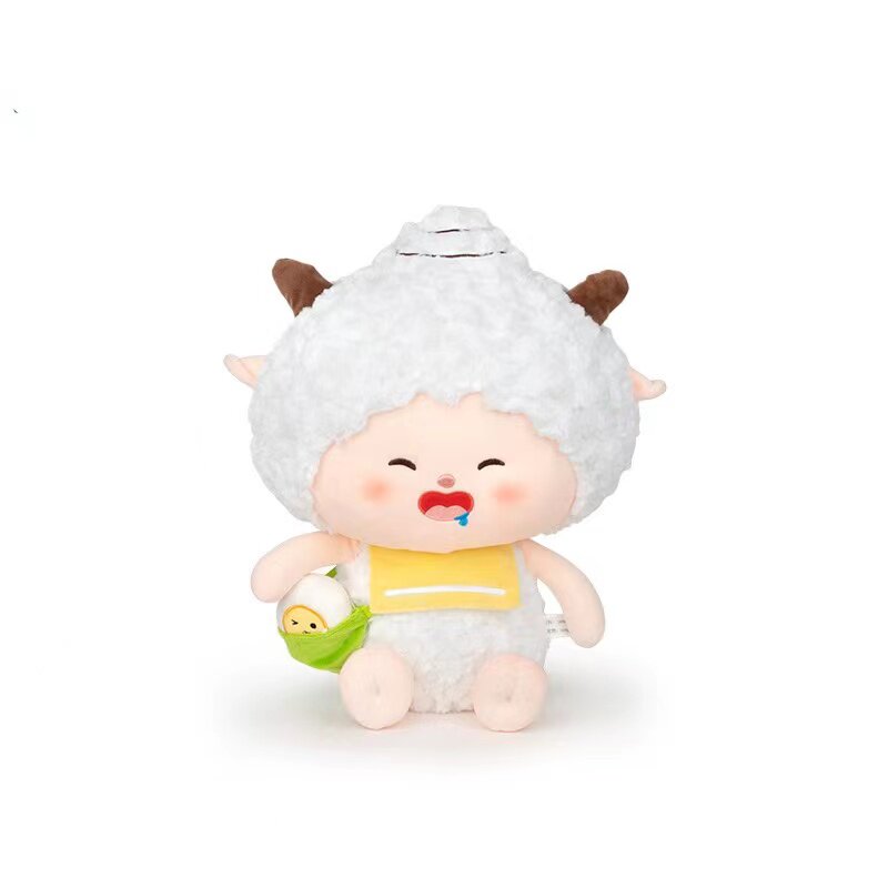 正版喜羊羊毛绒玩具可爱美羊羊公仔懒羊羊玩偶儿童布娃娃生日礼物