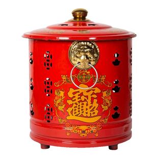 家用不锈钢烧纸桶室内搪瓷烧金桶烧经化宝盆焚化炉烧纸钱元宝铁桶