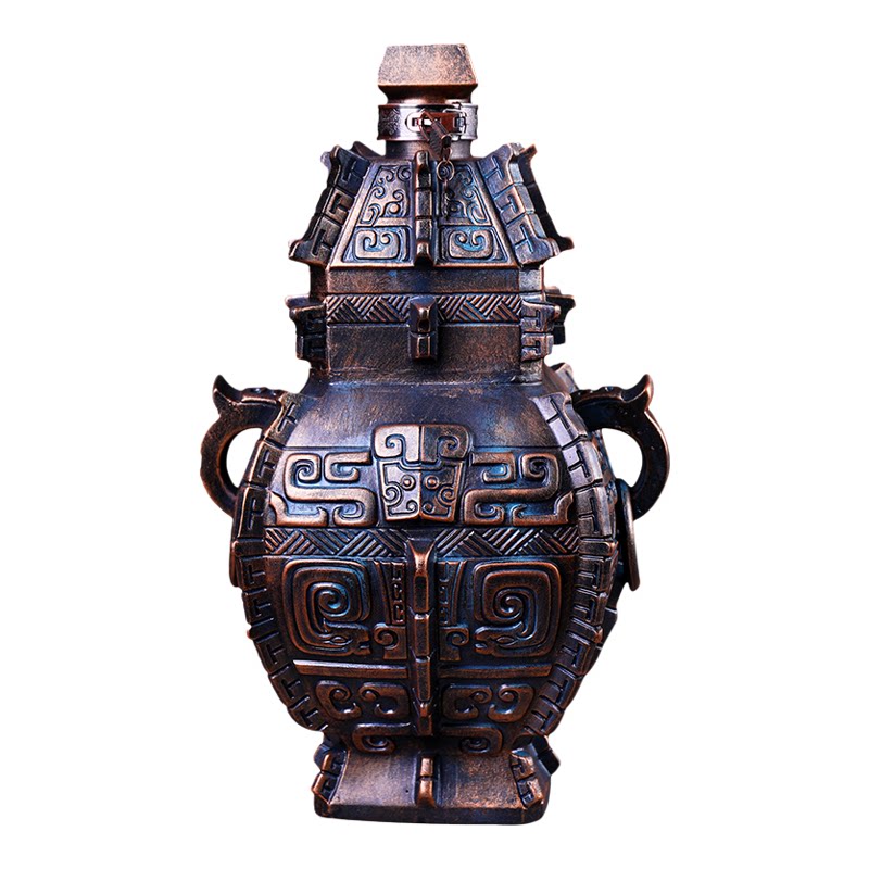 仿青铜器陶瓷酒瓶景德镇仿古