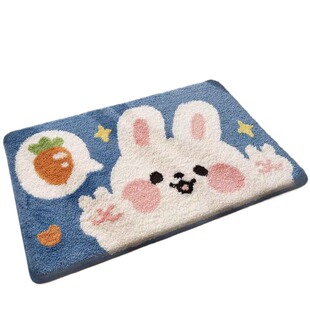 卡通地垫浴室吸水厕所门口进门防滑垫家用卧室地T毯门垫卫生间脚