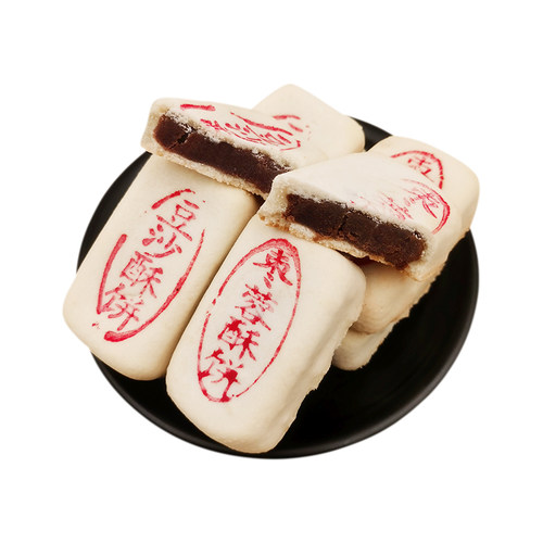 天津特产桂顺斋奶香酥饼豆沙枣泥方酥传统老式清真糕点心茶点小吃