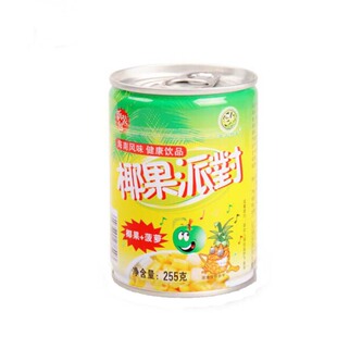 楚天碧玉菠萝椰果派对水果双拼什锦沙龙255g纯甜水果罐头饮料