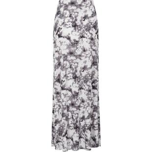 naivee纳薇2025秋水墨染高腰及地鱼尾裙高智感优雅气质半身裙女