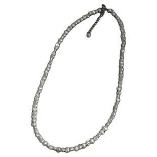 性价比！稀有碎银子天然巴洛克小珍珠项链纯银叠戴锁骨链法式慵懒