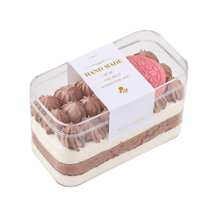 慕斯豆乳水果千层西点蛋糕包装盒子提拉米苏甜品饼干透明塑料打包