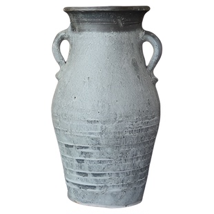 特价清仓粗陶罐多肉花盆复古花瓶土陶做旧坛子插干花客厅中式摆件