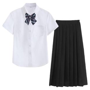 毕业班服学院风高中生夏季韩版女生裙子套装初中学生拍照英伦校服