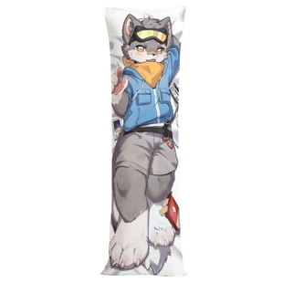 [Fur-Paw]狼饼卡洛灰等身抱枕2.0Furry周边福瑞兽装绒爪实验室
