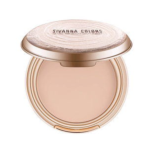泰国思薇娜sivanna双层金盒干粉饼控油新款蜜粉饼气垫擦涂式雾面