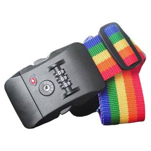 一字型tsa海关锁绑箱带出国旅行用品行李箱托运保护密码锁打包带