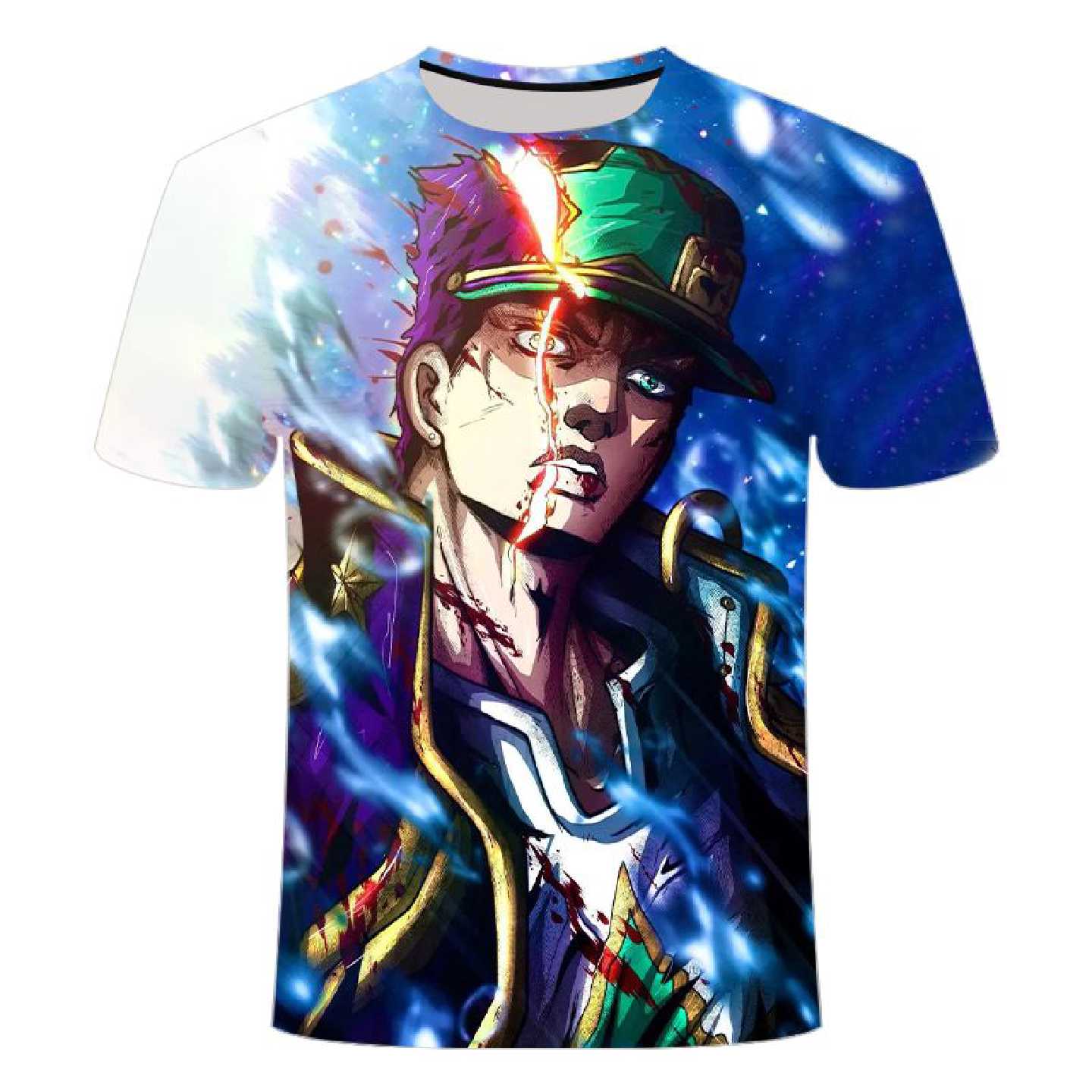 JOJO的奇妙冒险周边衣服短袖3D印花二次元学生男女短袖T恤夏季
