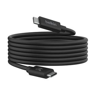 belkin贝尔金USB4全功能typec数据线240W快充20Gbps高速传输4K视频适用苹果iPhone15手机笔记本电脑兼容雷电3