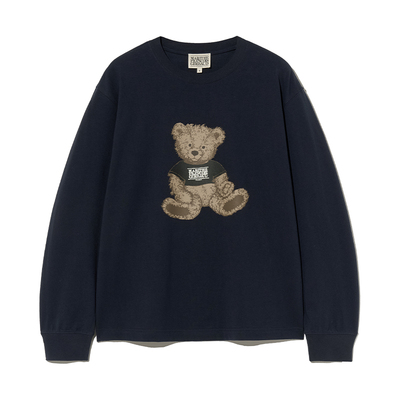 MARITHE涂鸦熊长袖T恤