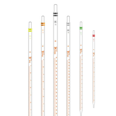 。天玻标刻度吸管 环移液管A级分度吸量管可过检1/2/5/10/50ml包