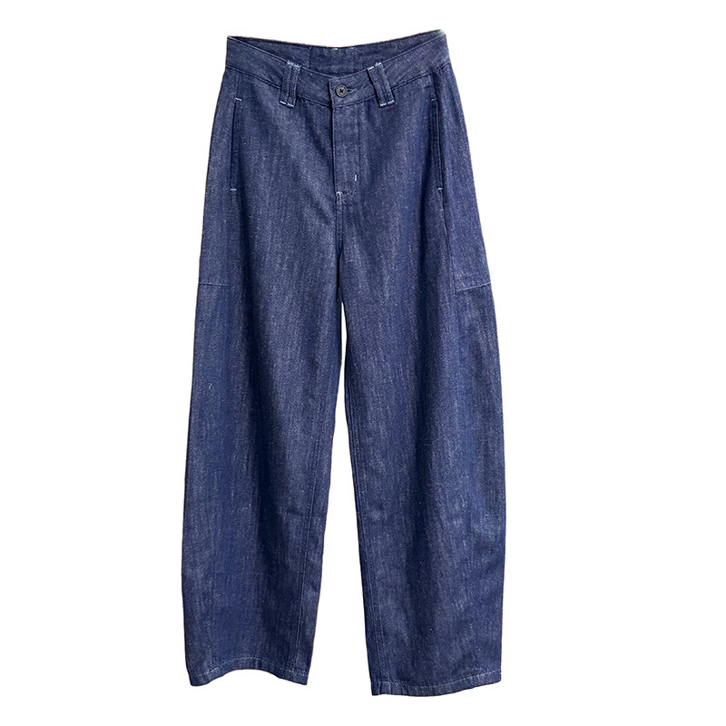 大厂出!高腰柔软牛仔弯刀裤