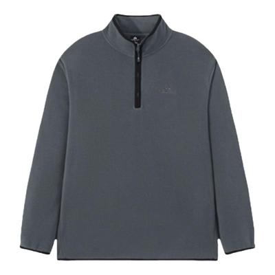 拓路者男半开襟加绒保暖立领卫衣