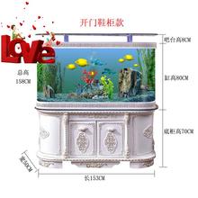 客厅小型带柜m落地观赏家用水族箱1