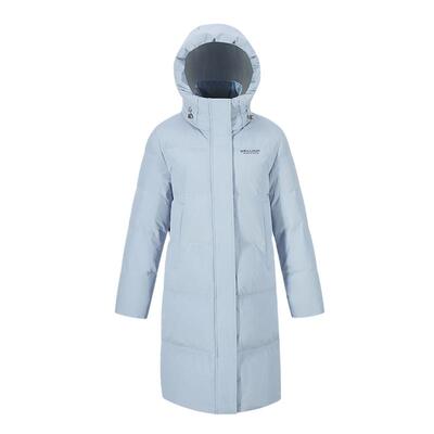 雅鹿通勤聚酯纤维中长款连帽蓄热