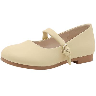 大东简约套脚圆方单鞋女鞋